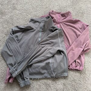 Cropped quarter zips